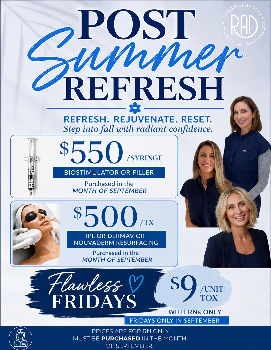 September Specials promotion at Radskinoc
